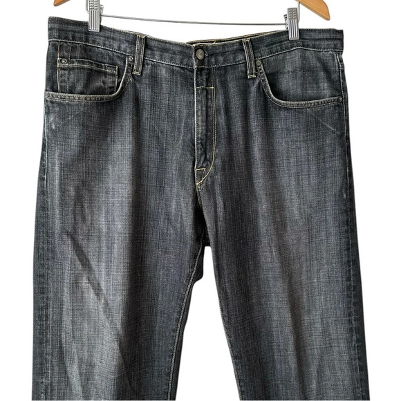 Jake Agave Men’s Mid-Rise Relaxed Straight Waterman Denim Jeans - Picture 3 of 16